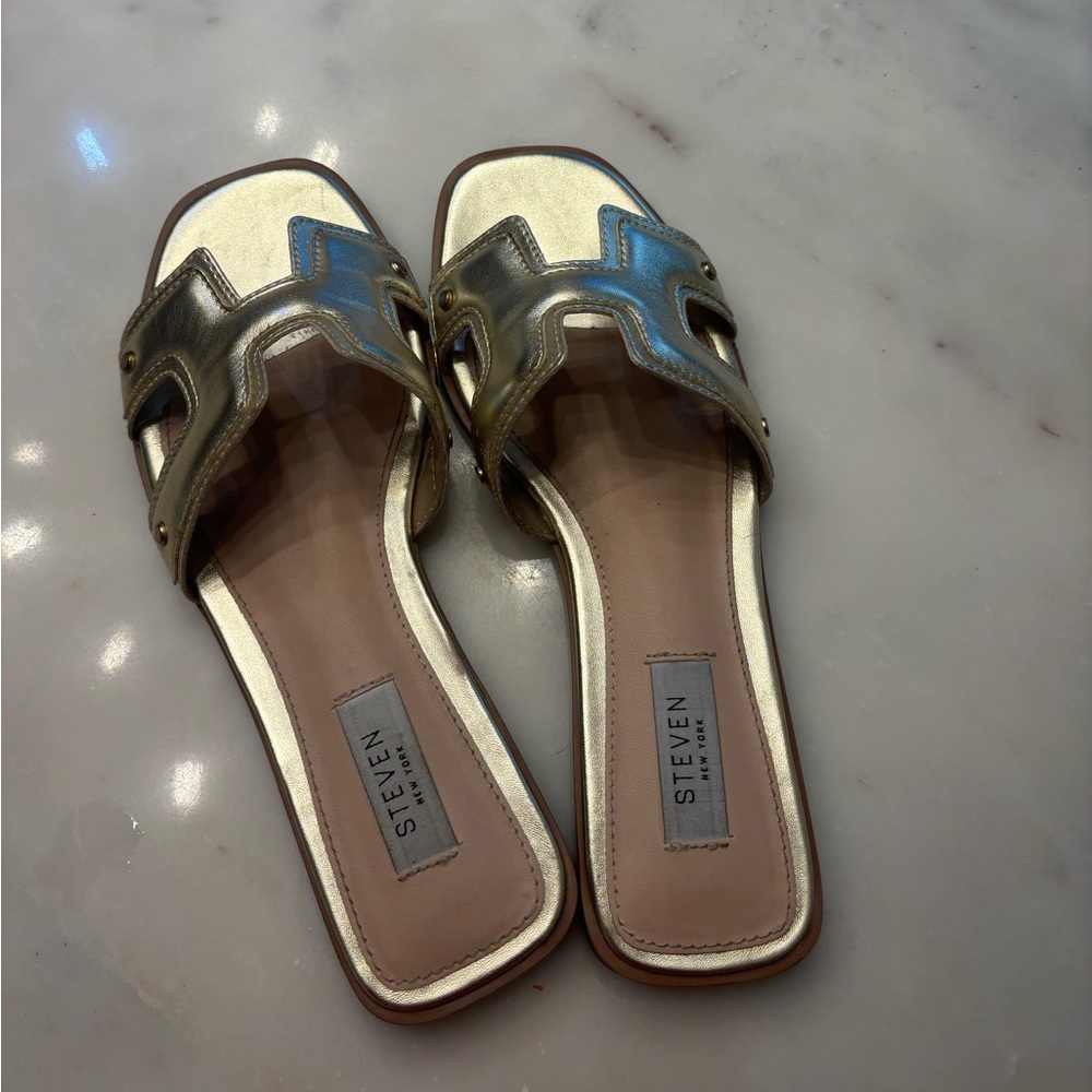 Gold sandals
